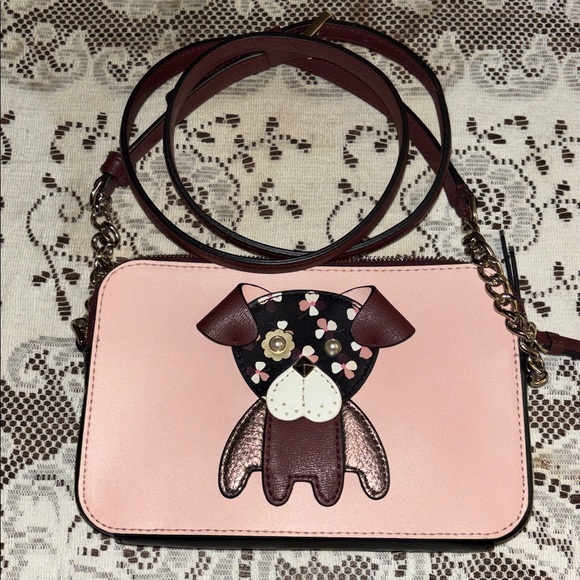 kate spade Handbags - Kate Spade New York Floral Pup double sided Crossbody Bag